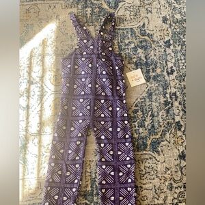 Vibrant Purple Kids Overalls by